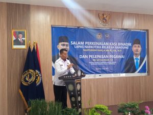 Salam Perkenalan dan Pelepasan Pegawai, Lapas Narkotika Kelas IIA Bandung Sambut Perubahan Struktur Organisasi